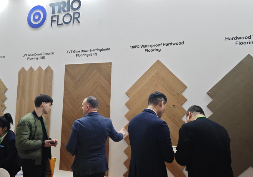 100% Waterproof Hardwood Flooring！Trioflor shines with another new product at BUA Munich 2025